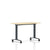 Everywhere Flip-Top Table Desk's herman miller 48-inches Wide Clear on Ash Black Umber