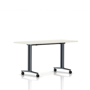 Everywhere Flip-Top Table Desk's herman miller 60-inches Wide - Add $31.00 White Black Umber