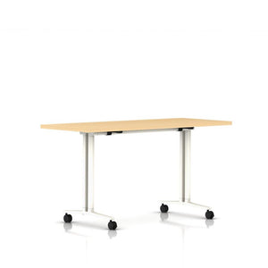 Everywhere Flip-Top Table Desk's herman miller 60-inches Wide - Add $31.00 Natural Maple Laminate White