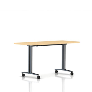 Everywhere Flip-Top Table Desk's herman miller 60-inches Wide - Add $31.00 Natural Maple Laminate Black Umber