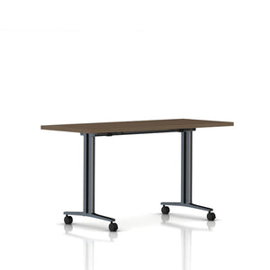 Everywhere Flip-Top Table Desk's herman miller 60-inches Wide - Add $31.00 Walnut on Ash Black Umber
