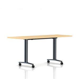 Everywhere Flip-Top Table Desk's herman miller 72-inches Wide - Add $61.00 Natural Maple Laminate Black Umber