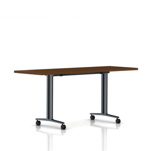 Everywhere Flip-Top Table Desk's herman miller 72-inches Wide - Add $61.00 Light Brown Walnut Black Umber