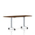 Everywhere Flip-Top Table Desk's herman miller 72-inches Wide - Add $61.00 Light Brown Walnut Metallic Silver