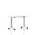 Everywhere Flip-Top Table Desk's herman miller 48-inches Wide White Metallic Silver