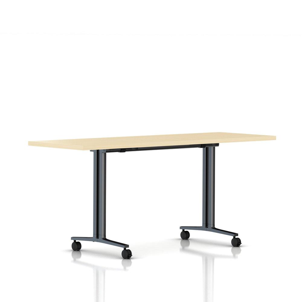 Everywhere Flip-Top Table Desk's herman miller 72-inches Wide - Add $61.00 Clear on Ash Black Umber