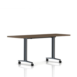 Everywhere Flip-Top Table Desk's herman miller 72-inches Wide - Add $61.00 Walnut on Ash Black Umber