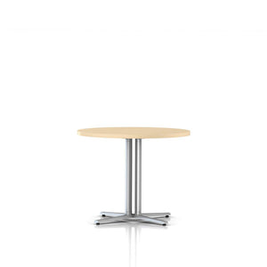 Everywhere Round Table Dining Tables herman miller 36-inch Diameter Clear on Ash Metallic Silver