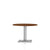 Everywhere Round Table Dining Tables herman miller 42-inch Diameter - Add $51.00 Light Brown Walnut Metallic Silver