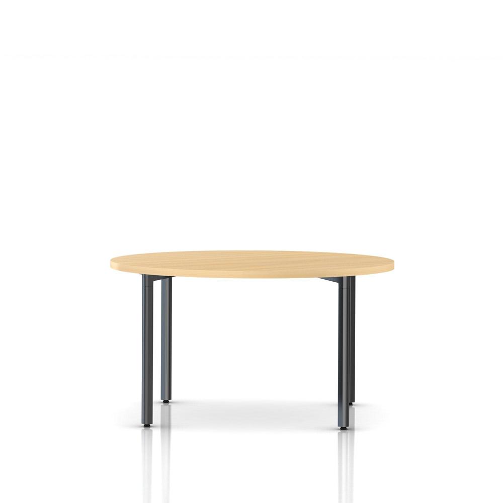 Everywhere Round Table Dining Tables herman miller 48-inch Diameter - Add $11.00 Natural Maple Laminate Black Umber