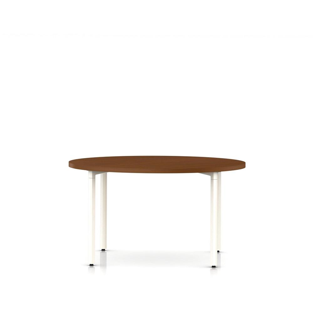 Everywhere Round Table Dining Tables herman miller 48-inch Diameter - Add $11.00 Light Brown Walnut White