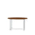 Everywhere Round Table Dining Tables herman miller 48-inch Diameter - Add $11.00 Light Brown Walnut Metallic Silver