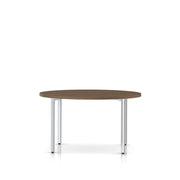 Everywhere Round Table Dining Tables herman miller 48-inch Diameter - Add $11.00 Walnut on Ash Metallic Silver