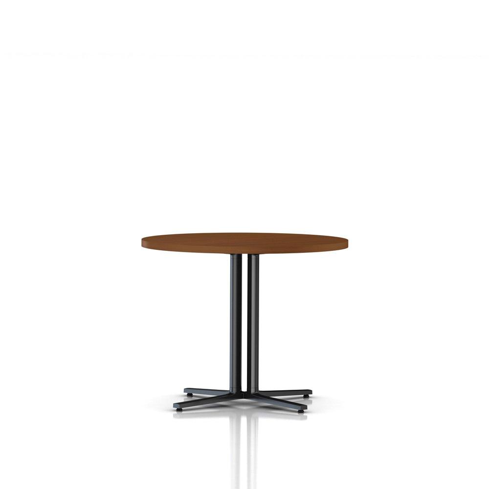 Everywhere Round Table Dining Tables herman miller 36-inch Diameter Light Brown Walnut Black Umber