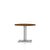 Everywhere Round Table Dining Tables herman miller 36-inch Diameter Light Brown Walnut Metallic Silver