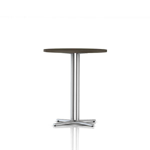 Everywhere Standing Height Table Dining Tables herman miller Walnut on Ash Metallic Silver 
