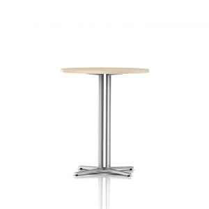 Everywhere Standing Height Table Dining Tables herman miller Clear on Ash Metallic Silver 