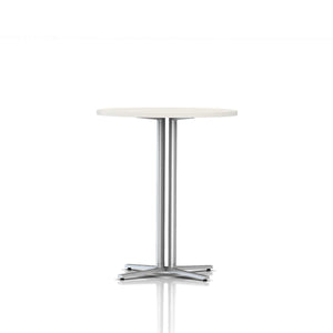 Everywhere Standing Height Table Dining Tables herman miller White Metallic Silver 