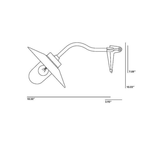 Exterior Canted Bracket Wall Light Wall Lights Original BTC 