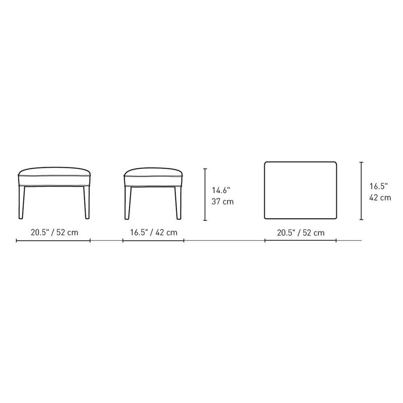 FH420 Heritage Footrest ottomans Carl Hansen 