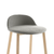 Emeco Alfi Low-Back Counter Stool Stools Emeco Natural Ash Dark Brown Fabric Kvadrat Divina Melange 0120 +$530