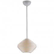 Fin Horizontal Pendant Light Pendant Lights Original BTC Grey Braided Cable 