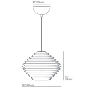 Fin Horizontal Pendant Light Pendant Lights Original BTC 