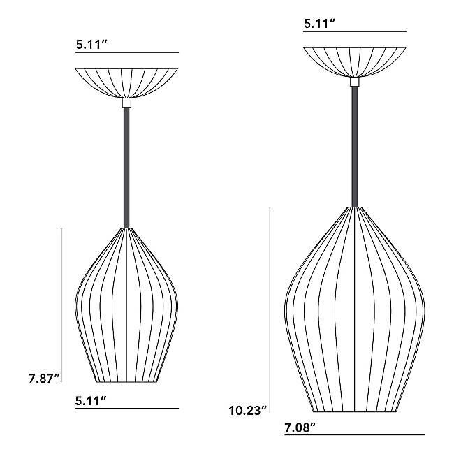 Fin Pendant Light suspension lamps Original BTC 