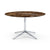 Florence Knoll 54" Round Table Dining Tables Knoll Polished chrome Espresso marble, Shiny finish 