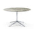 Florence Knoll 54" Round Table Dining Tables Knoll Polished chrome Grey marble, Shiny finish 