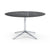 Florence Knoll 54" Round Table Dining Tables Knoll Polished chrome Grigio Marquina marble, Satin finish 