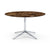 Florence Knoll 54" Round Table Dining Tables Knoll Polished chrome Espresso marble, Satin finish 