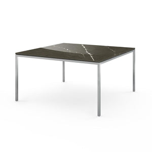 Florence Knoll Dining Table - 55" x 55" Dining Tables Knoll Grigio Marquina marble, Shiny finish 