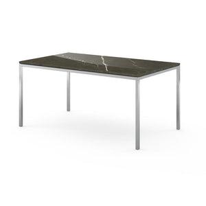 Florence Knoll Dining Table - 60" x 36" Dining Tables Knoll Grigio Marquina marble, Shiny finish 