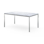 Florence Knoll Dining Table - 60" x 36" Dining Tables Knoll Carrara marble, Shiny finish 
