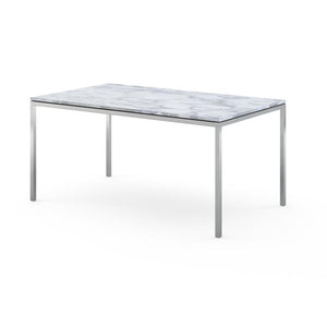 Florence Knoll Dining Table - 60" x 36" Dining Tables Knoll Arabescato marble, Satin finish 