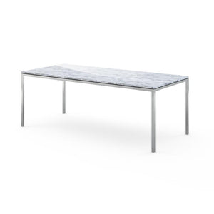 Florence Knoll Dining Table - 78" x 35" Dining Tables Knoll Carrara marble, Shiny finish 
