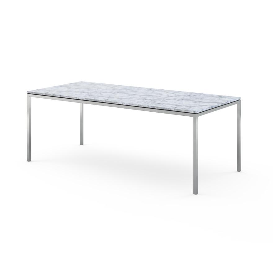 Florence Knoll Dining Table - 78" x 35" Dining Tables Knoll Carrara marble, Satin finish 