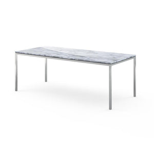 Florence Knoll Dining Table - 78" x 35" Dining Tables Knoll Arabescato marble, Shiny finish 