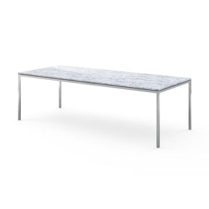 Florence Knoll Dining Table - 94" x 39" Dining Tables Knoll Carrara marble, Shiny finish 
