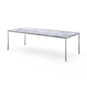 Florence Knoll Dining Table - 94" x 39" Dining Tables Knoll Arabescato marble, Shiny finish 