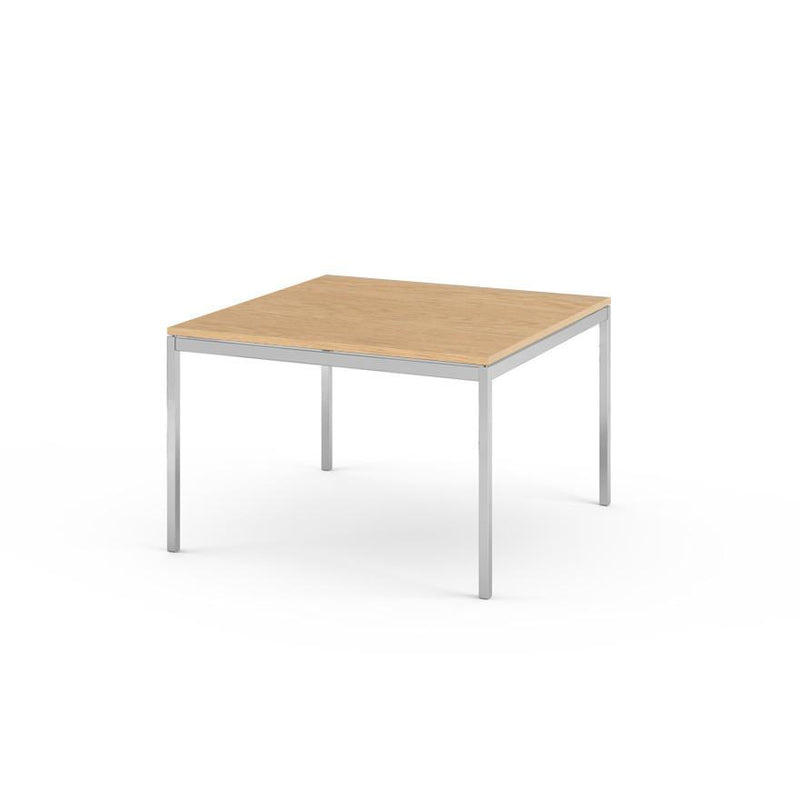 Florence Knoll Small End Table Coffee Tables Knoll Polished chrome Light Oak 