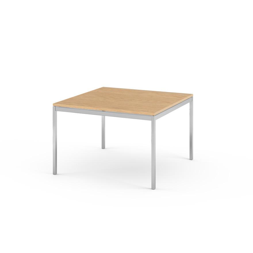 Florence Knoll Small End Table Coffee Tables Knoll Polished chrome Light Oak 