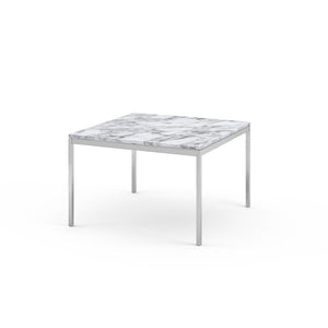 Florence Knoll Small End Table Coffee Tables Knoll Polished chrome Arabescato marble, Satin finish 