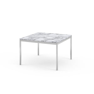Florence Knoll Small End Table Coffee Tables Knoll Polished chrome Arabescato marble, Shiny finish 