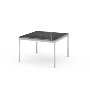 Florence Knoll Small End Table Coffee Tables Knoll Polished chrome Grigio Marquina marble, Satin finish 