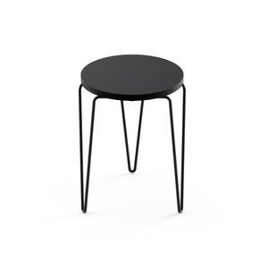 Florence Knoll Hairpin™ Stacking Table table Knoll Laminate - Black Painted Steel - Black 