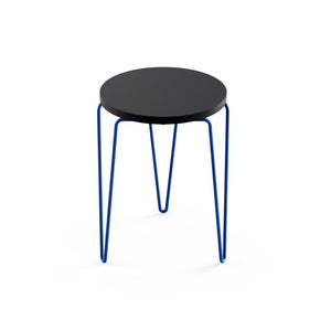Florence Knoll Hairpin™ Stacking Table table Knoll Laminate - Black Painted Steel - Blue 