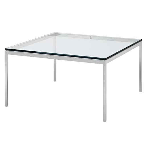 Florence Knoll Large End Table side/end table Knoll Polished chrome Clear Glass 