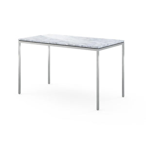 Florence Knoll Mini Desk - 48" x 26" Desk's Knoll Carrara marble, Shiny finish 